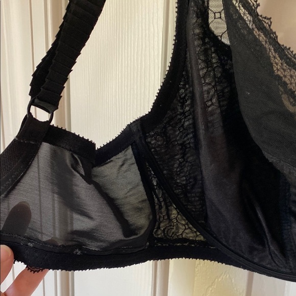 Chantelle Black Lace Underwire Bra 38DDDD - Picture 6 of 7